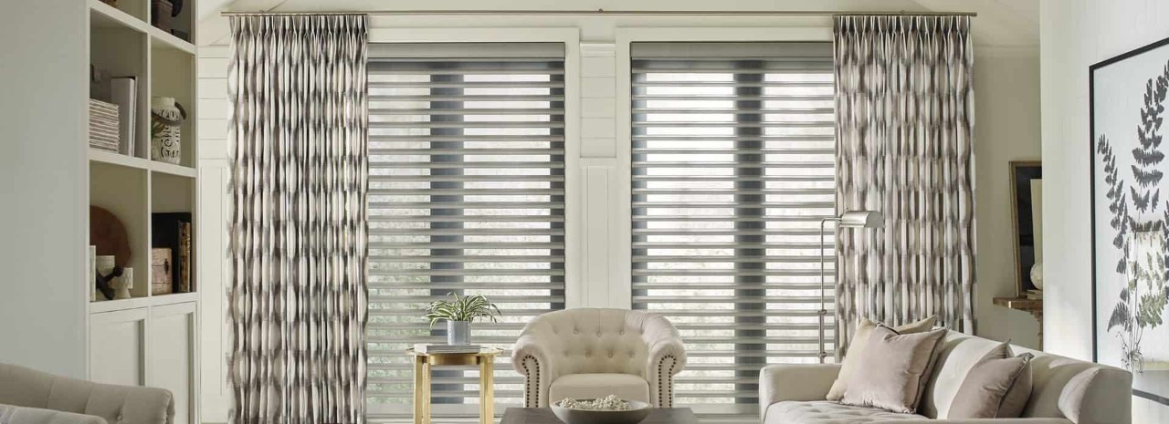Window treatments near Grand Rapids, Michigan (MI), that can be layered for a cohesive design