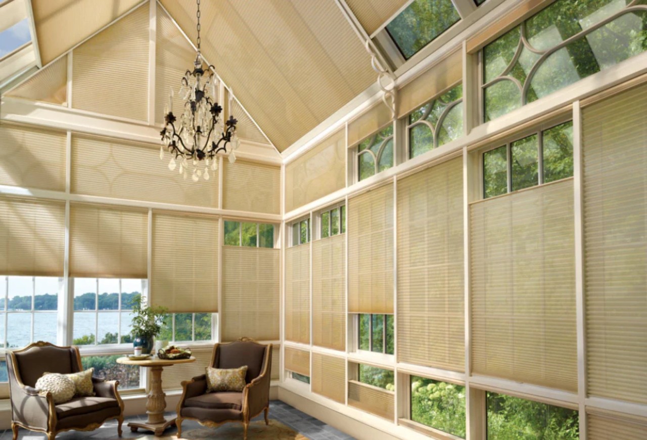 Hunter Douglas Duette® Cellular Shades on skylights and windows near Grand Rapids, Michigan (MI)