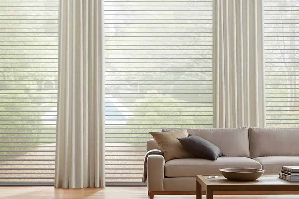 Multi-Tiered Window Treatments, Layered Window Shades, Hunter Douglas Design Studio™ Drapery near Grand Rapids, Michigan (MI)