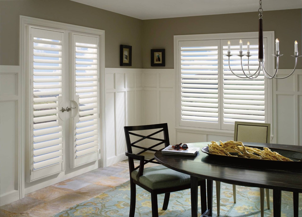 Hunter Douglas Palm Beach™ Polysatin™ Vinyl Shutters near Grand Rapids, Michigan (MI)